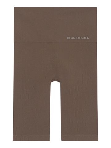 Shorts - Dear Denier - Active Wear - Seamless - Ribstrikket - Lena - Brun