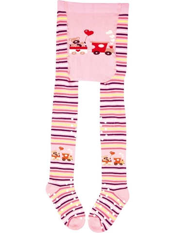 Strømpebukser Baby - Kravlemodel med ABS - Rosé 