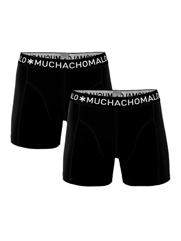 Muchachomalo - Boxershorts - Solid - 2-PAK - Sort