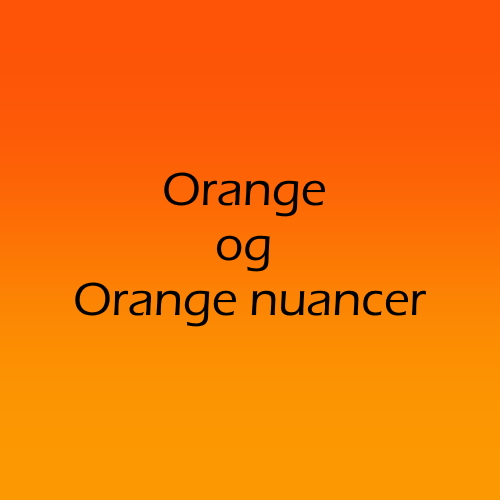 Orange og Orange nuancer