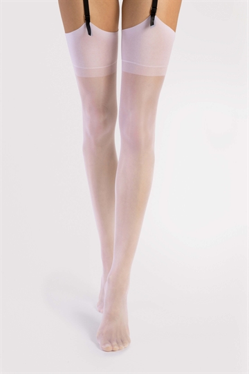 Stockings - Fiore - Infini - Klassisk Design - 15 den - Hvid