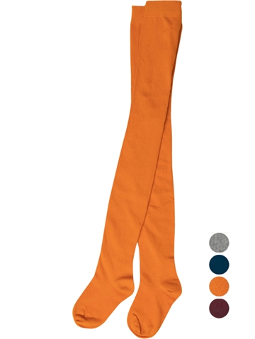 Strømpebukser - Bomuld - Unifarver - Orange