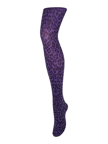 Strømpebukser - Sneaky Fox - Leopard - Ultra Violet