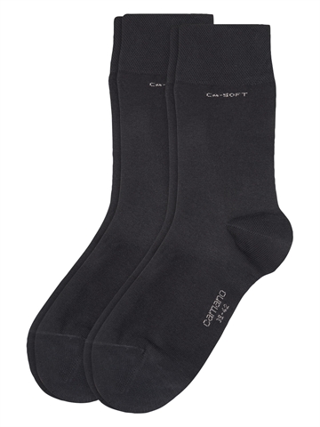 Unisexstrømpe - Camano Soft Socks - Sort
