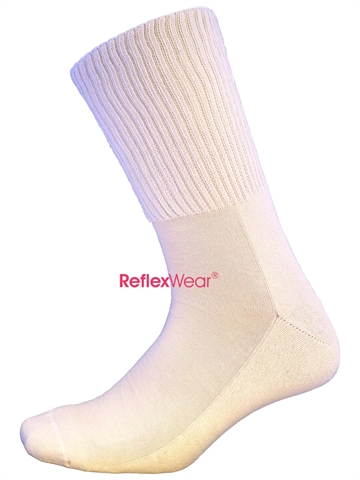 Reflexwear - Unisex - Tykke Comfort og Diabetes strømper - Beige