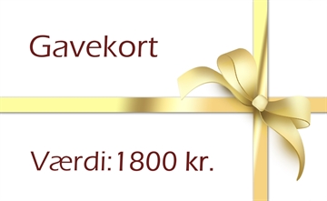 LegLove Gavekort værdi: 1800 kr.