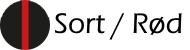 Sort / Rød Sort / Rød